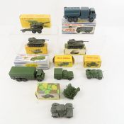 8 Dinky Toys Military Vehicles with boxes
