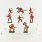 8 1930's Barclay Manoil Lead Cowboy & Indians