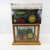 Ertl John Deere Model A Tractor in Glass Case