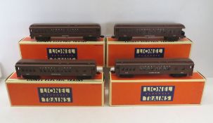 4 Lionel Lines Bakelite Madison Cars in Boxes