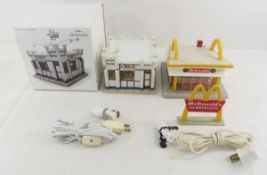 McDonald's & White Castle Ceramic Buildings