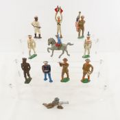 11 1930's Barclay Manoil Lead Soldier Figures