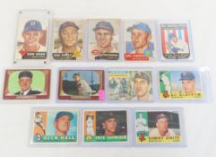 12 1953-1956 Topps & Bowman Baseball Cards