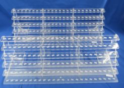 2 Acrylic Lego Mini Fig Display Shelves