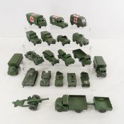 21 Vintage Dinky Toys Military Vehicles & weapons