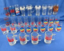Pepsi, Diet Pepsi, Coke & 7Up Collector Glasses