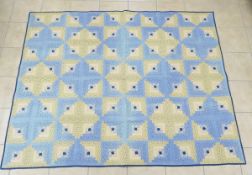 Log Cabin Machine Quilted 66x82
