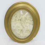 Antique Meerschaum Bas Relief of the Last Super