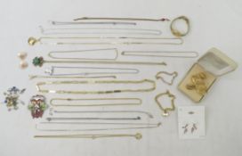 Various Jewelry, Earrings, Necklace, Brooch & More