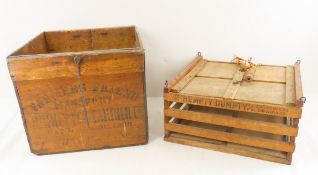 Farmers Friend & Humpty Dumpty Wood Crates