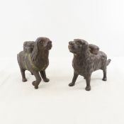 2 Cast Iron St. Bernard Banks