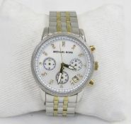 Michael Kors MK5057 Jet Set MOP Chronograph- works