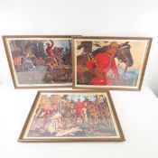 3 Arnold Friberg RCMP Framed Prints