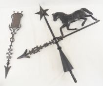 2 Incomplete Cast Iron Weathervanes