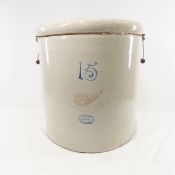 15 Gallon Union Stoneware Red Wing Crock