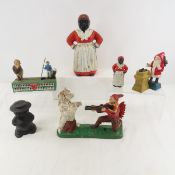 Cast iron mechanical & figural banks