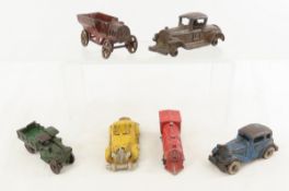 Austin & Other Vintage Small Cast Iron Vehicles