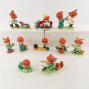 10 Goebel Hummel figurines, some older marks