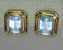14kt Gold & Spinel Pierced Earrings