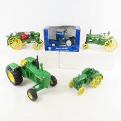 4 ERTL John Deere 7 1 New Holland tractors