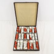 Vintage Porcelain Chess Pieces