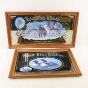 Pabst Blue Ribbon Loon & Timber Wolves Mirrors