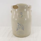 3 gallon Red Wing Birch leaf butter churn