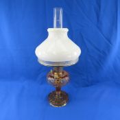 Aladdin Nu-Type Model B Amber Waterfall Oil Lamp