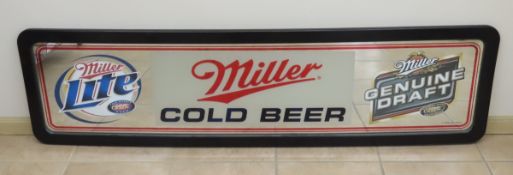 Large Miller cold beer mirror