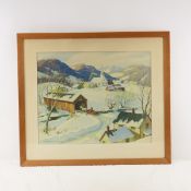 Leo B Blake mid century litho 