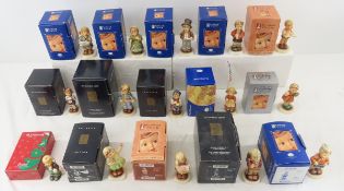 15 Hummel Club figurines with boxes