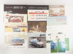 Vintage Dodge & Chrysler Car Brochures
