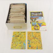Shoebox of Assorted Antique & Vintage Postcards