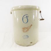 6 Gallon Union Stoneware Red Wing Crock