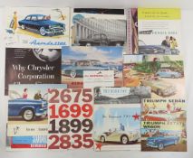 Vintage British Chrysler Pre-Cursor Car Brochures