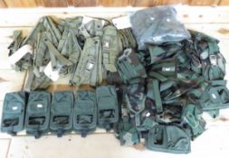 95 pc Assorted Military Pouches & Straps