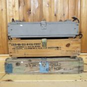 3 Wood Ammo Boxes