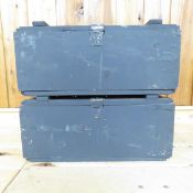 2 Wood Ammo Boxes