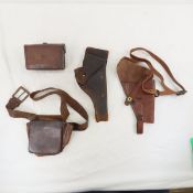 US Military leather holsters & ammo pouches