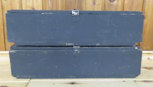 2 Wood Ammo Boxes
