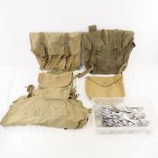 WWII US Military Knapsacks, Canvas Items & Forks
