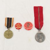 WWII German medals & pin