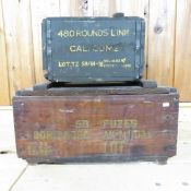 2 - WW2 Wood Ammunition Boxes