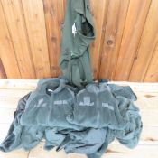 11 Green Polartek Fleece Jackets