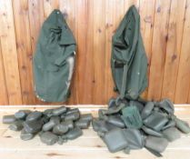 2 Duffel Bags with 54 2qt canteens