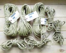 19 - 19ft Sisal Tent Ropes