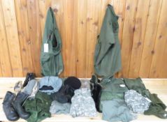 2 Duffel Bags of Boots & Uniforms