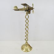 Brass BiPlane Trench Art
