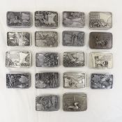 Full Set of 18 MN Conservation Belt Buckles