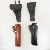1 US and 3 other Leather Pistol Holsters